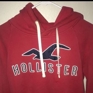 red hollister hoodie